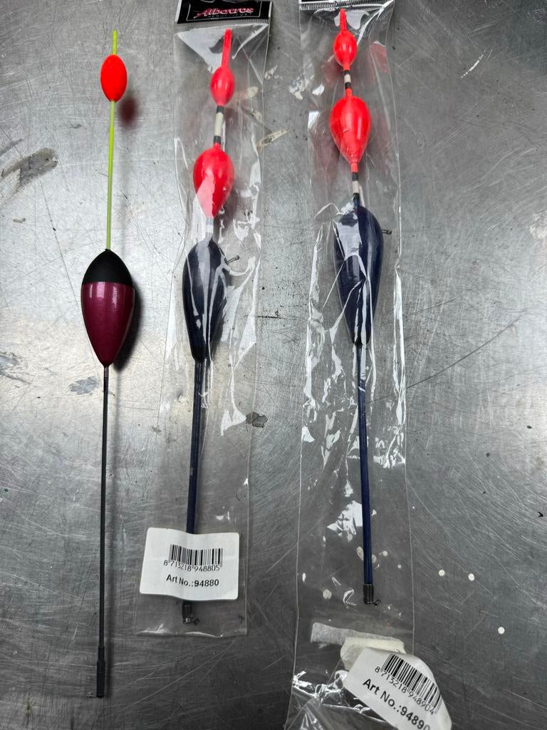 3x Nieuwe Albatros Snoekbaars Dobbers, Ophalen of Verzenden, Nieuw, Dobber of Lood