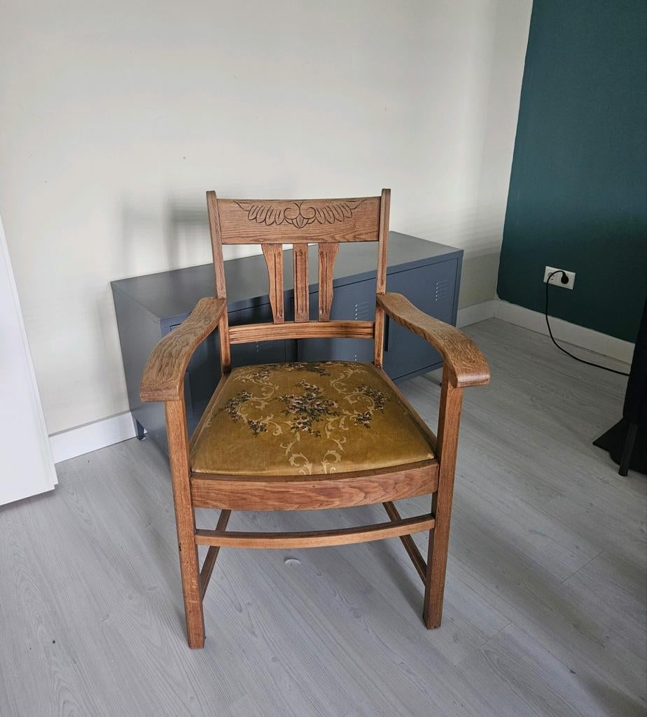 Antieke armstoel - Art Nouveau - vintage retro, Antiek en Kunst, Antiek | Meubels | Stoelen en Banken, Ophalen