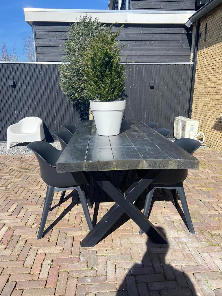 Tuin set, Gebruikt, Eettafel, 6 zitplaatsen, Ophalen of Verzenden
