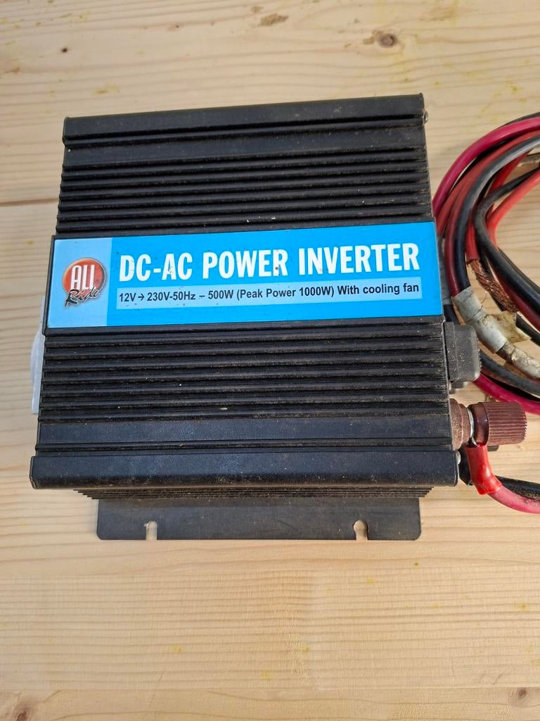 DC-AC Omvormer 12V naar 230V - 500W (Piek 1000W), Ophalen of Verzenden