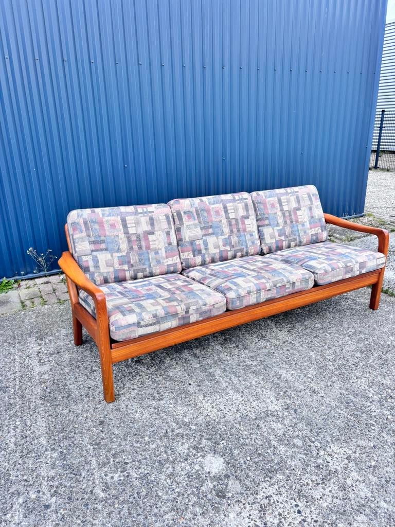 Vintage juul kristensen teak slaapbank deens, Ophalen, Gebruikt, Eenpersoons, G