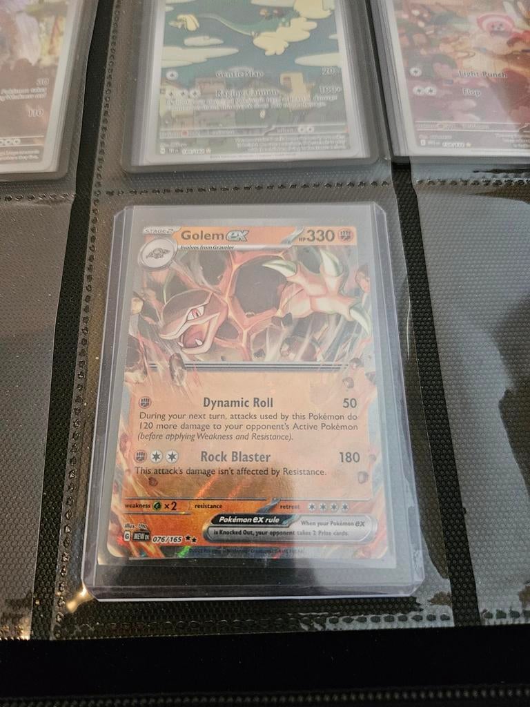 Pokemon Golem ex 076/165 151 Set Engels, Ophalen of Verzenden, Zo goed als nieuw, Losse kaart, Foil
