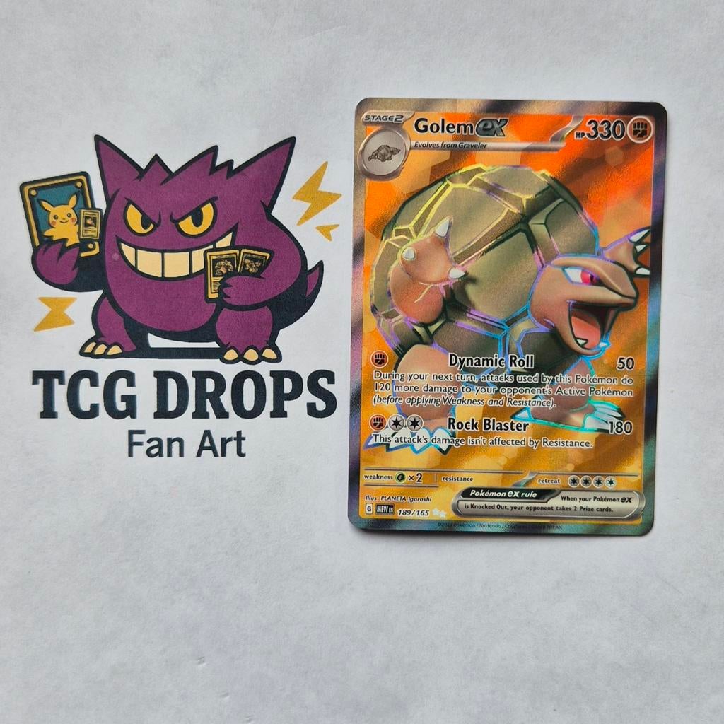 Golem EX 189/165 Scarlet & Violet 151, Ophalen of Verzenden, Zo goed als nieuw, Losse kaart, Foil