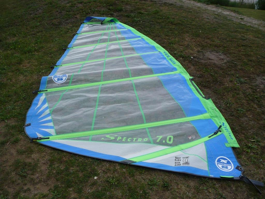 North windsurf zeil, Ophalen, Gebruikt, Zeil, 5 tot 7 m²