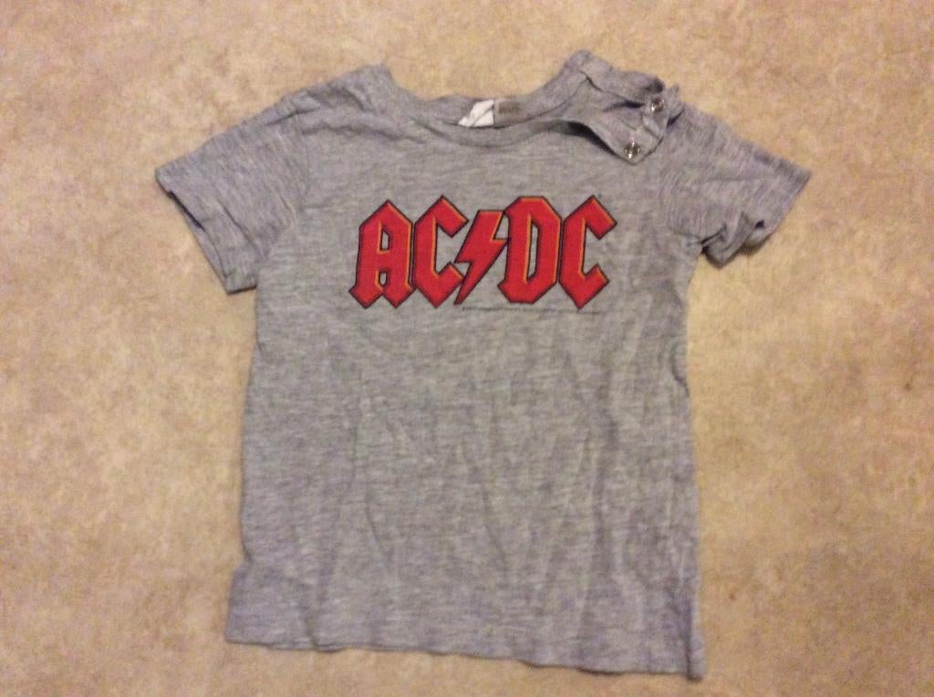AC/DC shirt maat 92. grijs H&M, Gebruikt, H&M, Ophalen of Verzenden, Shirt of Longsleeve