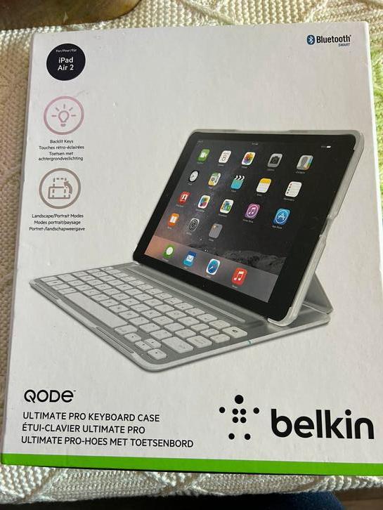Belkin QODE Ultimate Pro Toetsenbord + hoes voor iPad Air 2, Computers en Software, Apple iPads, Nieuw, Ophalen of Verzenden