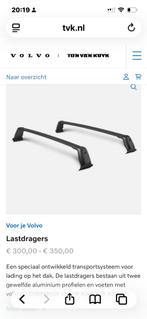 dakdragers. VOLVO V60 2012 / 2018, Ophalen of Verzenden
