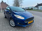 Ford Fiesta 1.0 EcoBoost Titanium Clima,Cruise,Led,Navi,Pdc, Voorwielaandrijving, 101 pk, Euro 6, Blauw