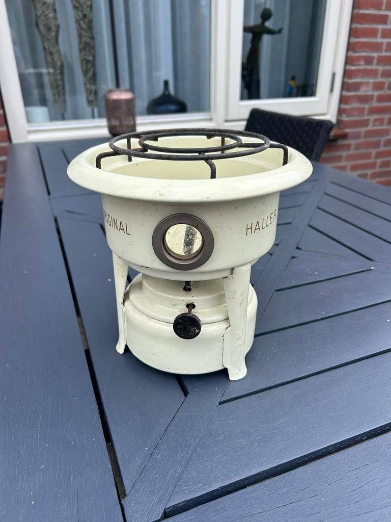 Antieke Haller petroleum kachel, Antiek en Kunst, Ophalen