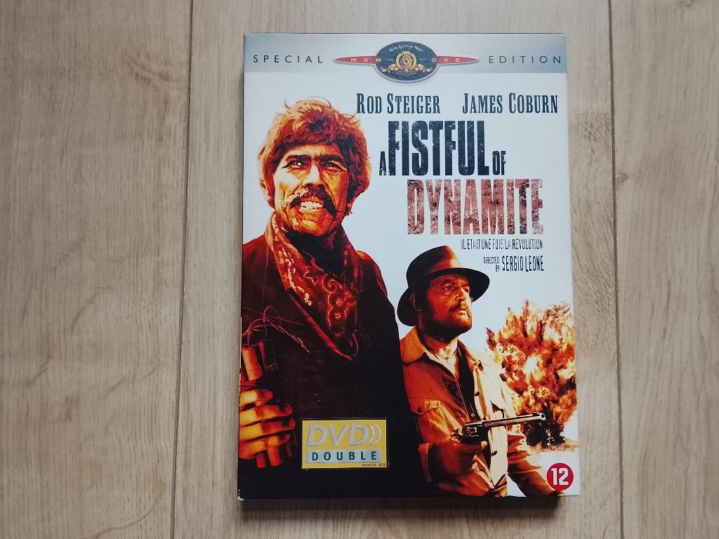 Fistful Of Dynamite Sergio Leone Rod Steiger James Coburn, 1960 tot 1980, Alle leeftijden, Ophalen of Verzenden, Zo goed als nieuw