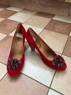 Prachtig rode Gabor pumps. (6,5).(40)., Ophalen of Verzenden, Zo goed als nieuw, Rood