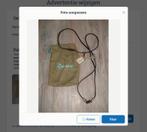 Nieuw! Handcrafted Zove ketting zwart leer met ster, Ophalen of Verzenden, Nieuw, Zwart, Overige materialen