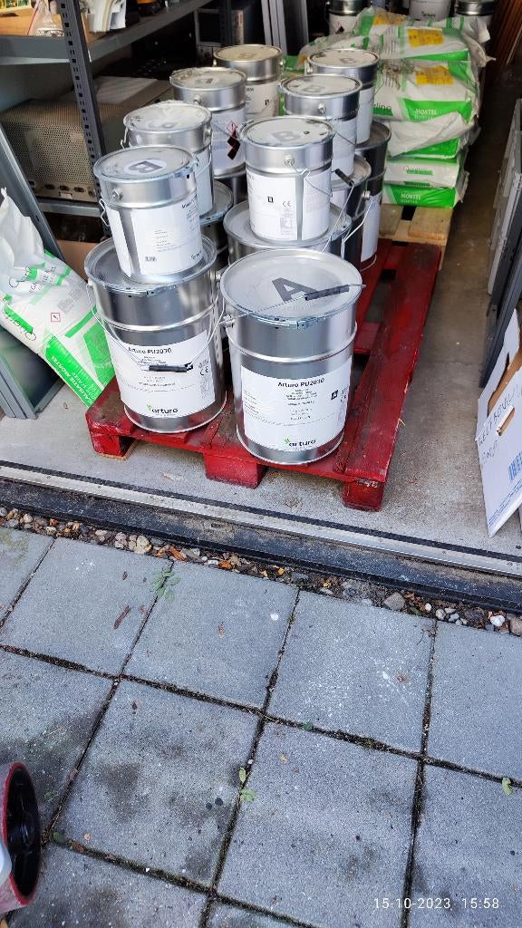 gietvloer, Ophalen, Zo goed als nieuw