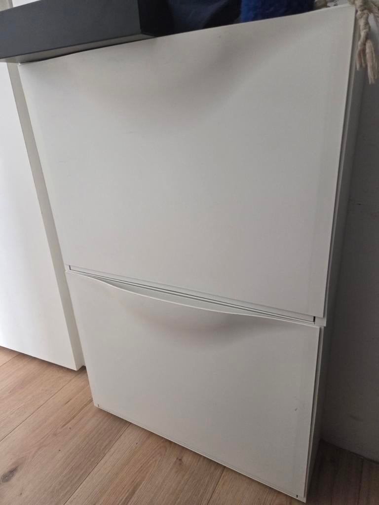 IKEA TRONES schoenenkast/opberger wit (2 stuks), Ophalen of Verzenden, Gebruikt, Modern, Scandinavisch