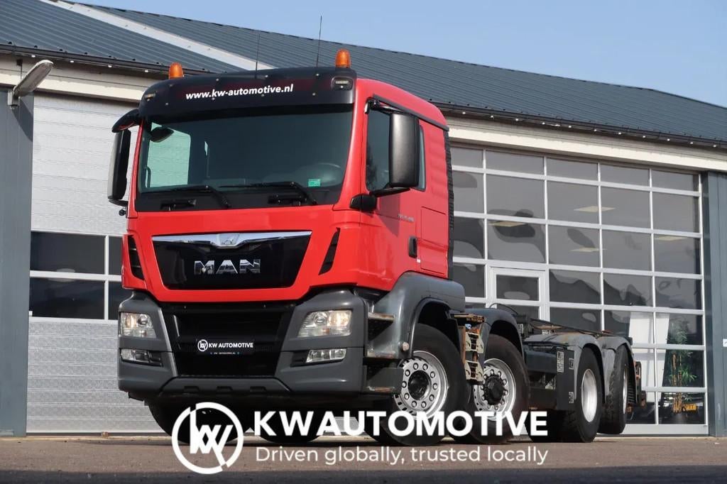 MAN TGS 35.480 8X4H-6/ HYDRODRIVE/ CABLE/ MANUAL/ EURO 6, Auto's, Vrachtwagens, Achterwielaandrijving, Stoelverwarming, Euro 6