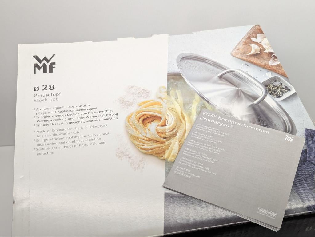 WMF Cromargan 28cm 14-Liter Kookpot/Soeppot, Huis en Inrichting, Keuken | Potten en Pannen, Gebruikt, Pot, Bus of Blik, Ophalen of Verzenden