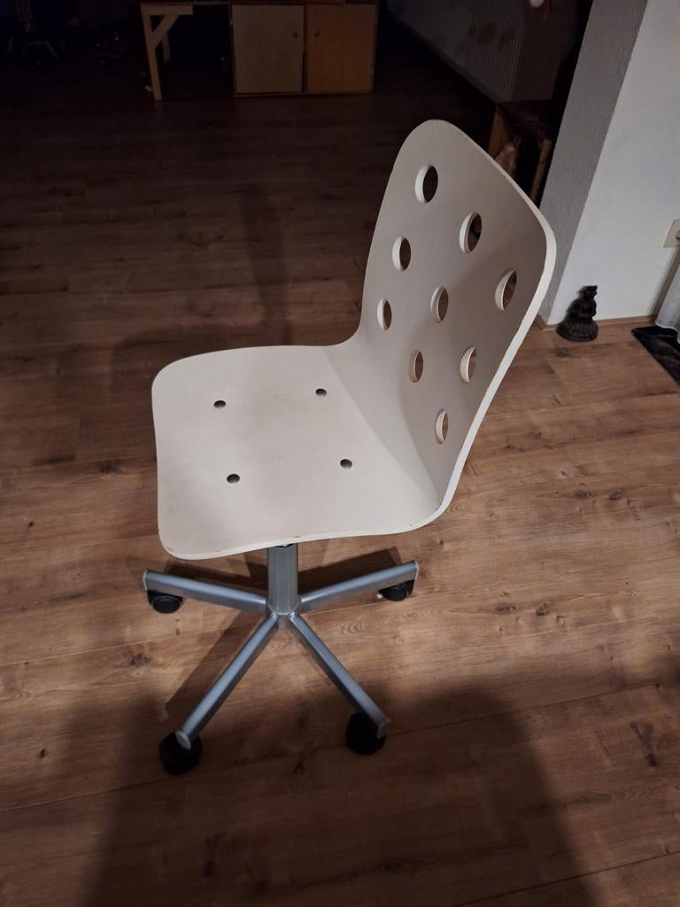 Ikea kinder bureaustoel wit, Ophalen, Gebruikt, Wit, Bureaustoel