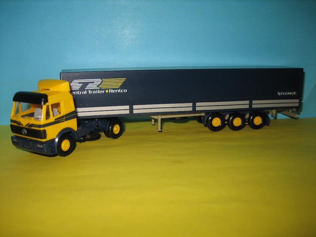 Wiking  CTR  MERCEDES met oplegger, Ophalen of Verzenden, Zo goed als nieuw, Bus of Vrachtwagen, Wiking