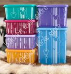 Tupperware disney Set Cubix Mickey Mouse Bewaardoos voorraad, Ophalen of Verzenden, Nieuw, Bus of Trommel