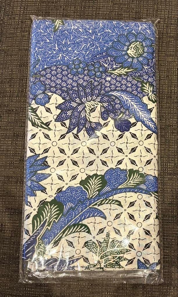 Widuri Batik doek, 120x200 cm, Primisima katoen, Ophalen of Verzenden, Nieuw, Blauw, Tafelkleed of Tafelzeil