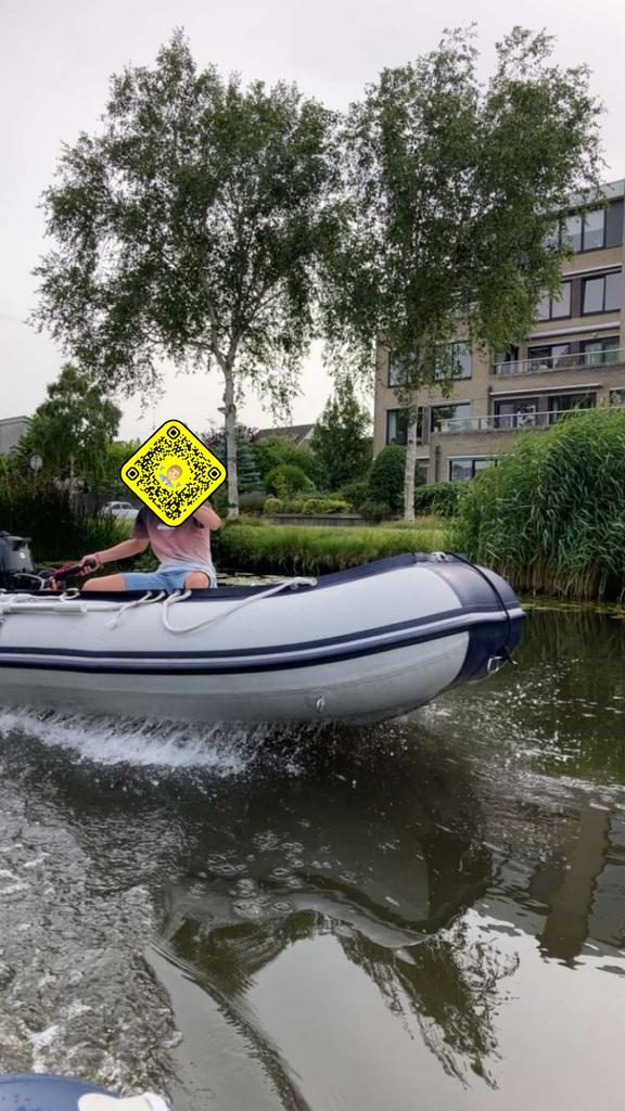 Rubberboot 300x152cm+5pk suziki, Ophalen, Zo goed als nieuw