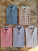 5 overhemden heren Hilfiger en Gant maat L in 1 koop, Overige kleuren, Tommy Hilfiger, Ophalen of Verzenden, Zo goed als nieuw