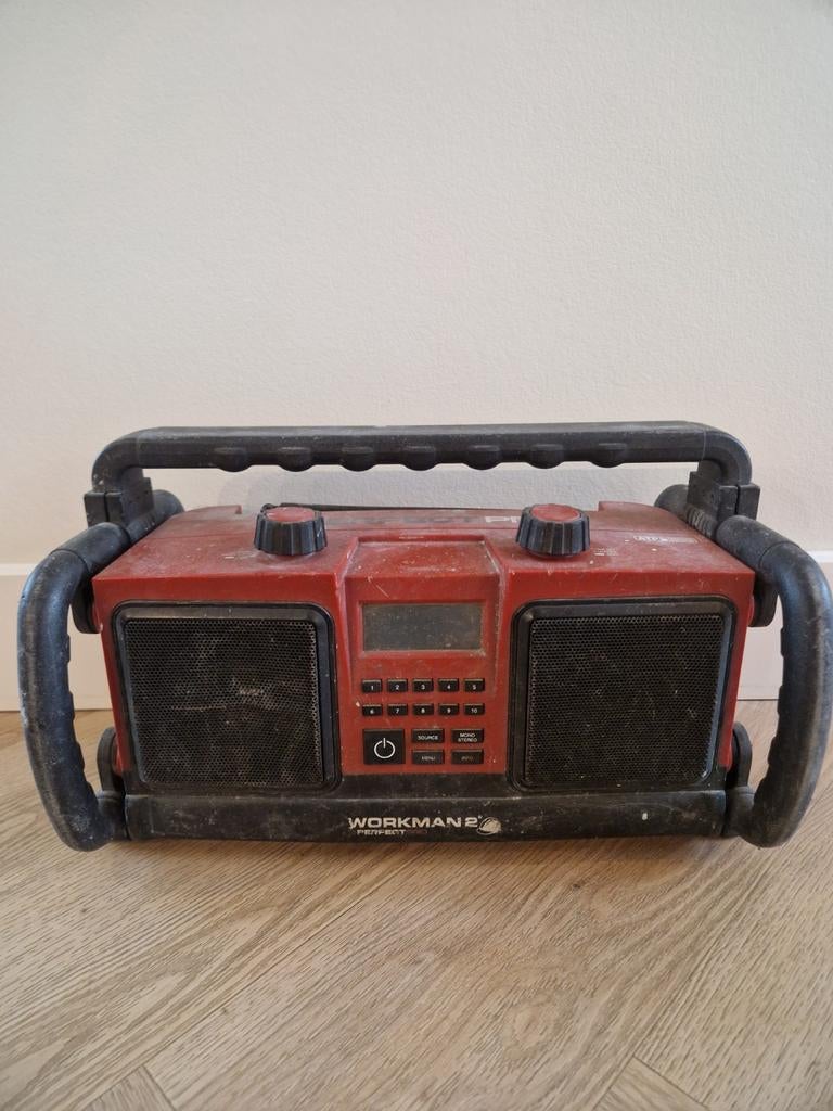 PerfectPro Workman 2 Bouwradio - Robuust en Krachtig, Ophalen of Verzenden, Gebruikt, Bouwradio