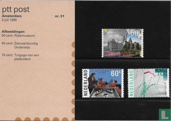 Postzegelmapje 31 Amsterdam 1985 NL, Ophalen of Verzenden