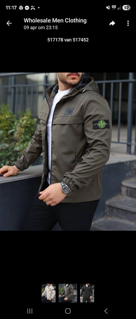 Stone zomer jas, Kleding | Heren, Ophalen of Verzenden, Nieuw, Maat 56/58 (XL)