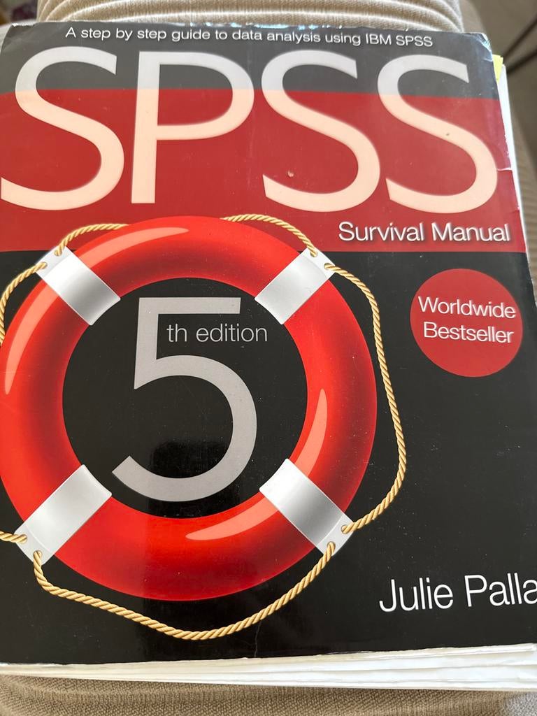 SPSS Survival Manual 5e - Data Analyse Gids, Boeken, Ophalen, Gamma, Gelezen, WO