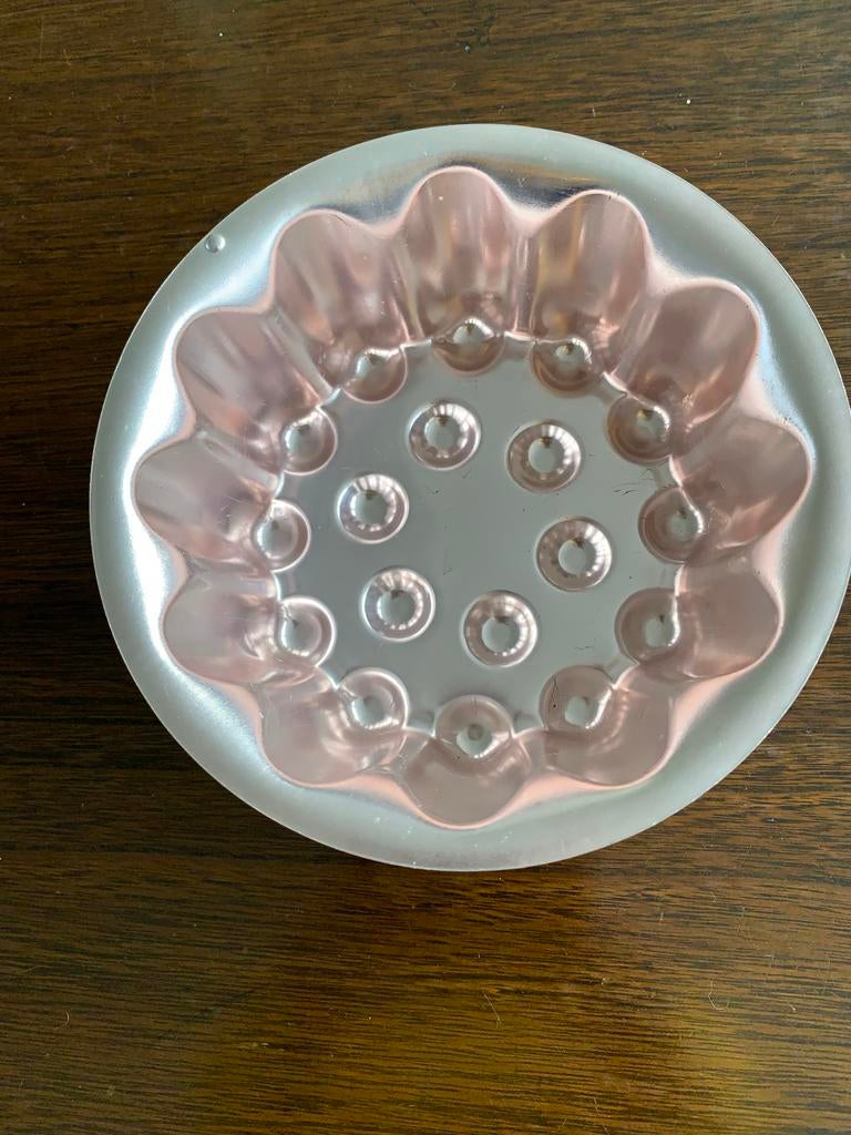 Vintage koperkleurige puddingvorm, Ophalen of Verzenden, Gebruikt