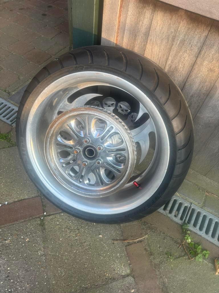 Dik achterwiel., Motoren, Onderdelen | Harley-Davidson, Ophalen of Verzenden, Gebruikt