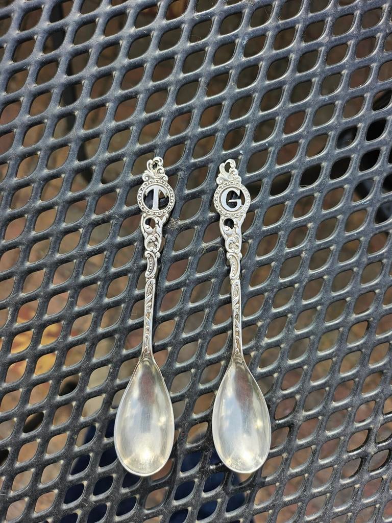 Twee zilveren lepeltjes, Ophalen of Verzenden