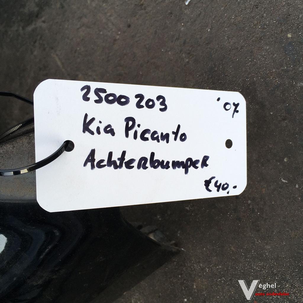 Kia Picanto 1.0 Benzine 2007 2500203 Achterbumper, Auto-onderdelen, Carrosserie en Plaatwerk, Ophalen, Gebruikt, -, -