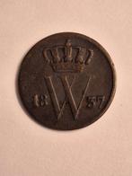 munt Nederland 1 cent 1837, Ophalen of Verzenden, Koning Willem I, 1 cent, Losse munt