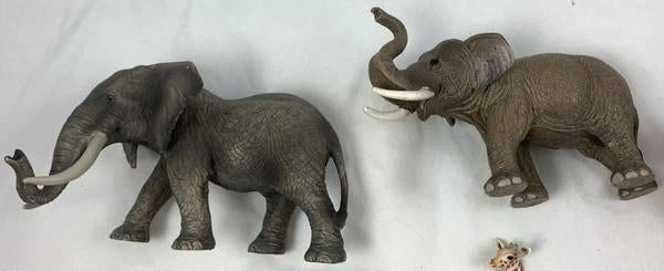 Schleich Dieren Set Olifant Giraffe Neushoorn Gorilla Beer, Verzamelen, Poppetjes en Figuurtjes, Coolsingel 104, 3011 AG Rotterdam, Netherlands