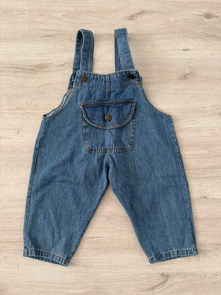 Denim baggy salopette stoere spijkerstof tuinbroek new 110, Kinderen en Baby's, Kinderkleding | Maat 110, Ophalen of Verzenden