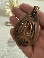 S195/Vintage Grote Bronzen ALTON Design ketting ZWEDEN, Overige materialen, Gebruikt, Overige kleuren, Verzenden