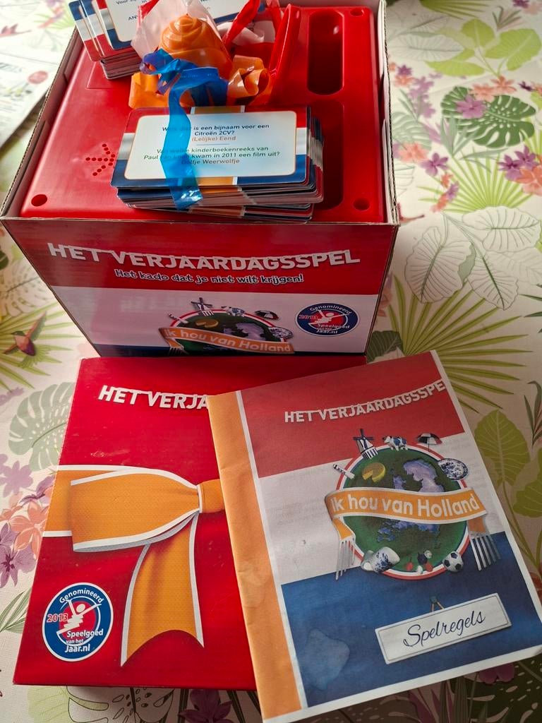 Ik hou van holland het verjaardagsspel als nieuw, Hobby en Vrije tijd, Ophalen of Verzenden, Zo goed als nieuw