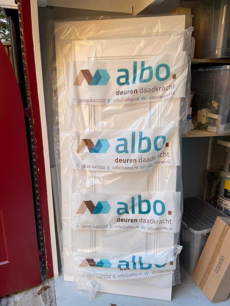 Nieuwe witte binnendeur van Albo Deuren, Ophalen, 80 tot 100 cm, Binnendeur, Nieuw