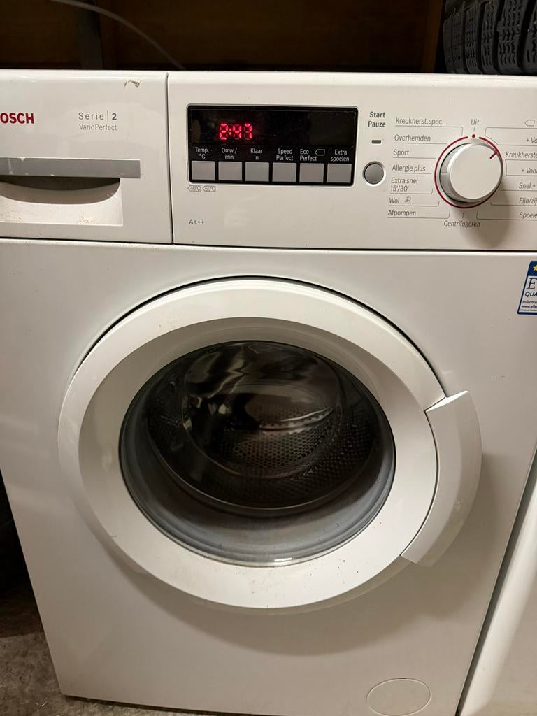 Bosch Serie 2 VarioPerfect Wasmachine, Ophalen, Gebruikt, 85 tot 90 cm, 1200 tot 1600 toeren