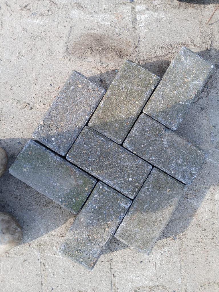 Betonklinkers gebruikt BKK, Tuin en Terras, Tegels en Klinkers, Ophalen of Verzenden, Gebruikt, Beton, Klinkers