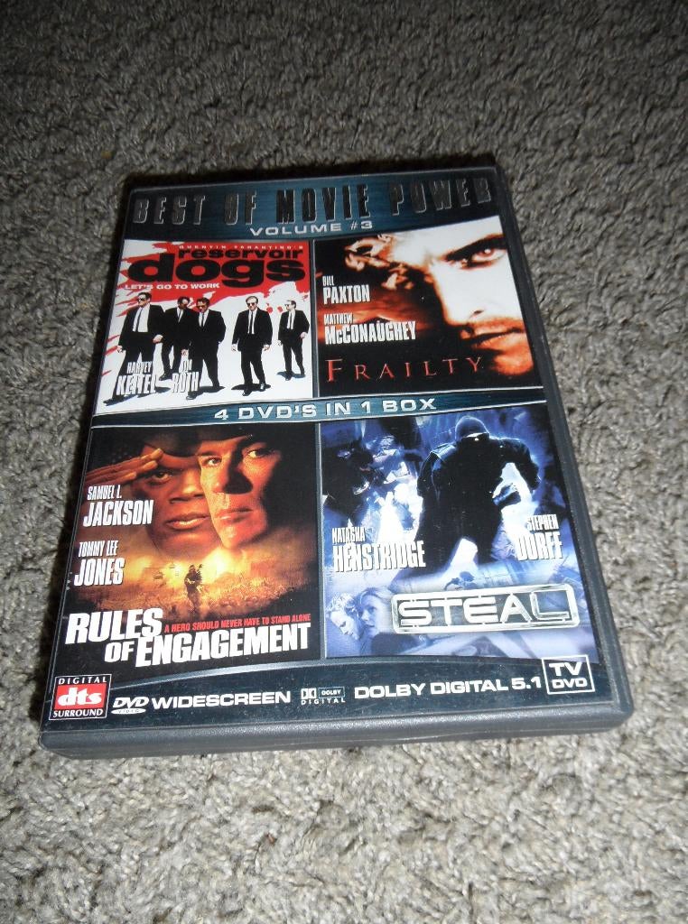 Best of Movie Power, volume #3, 4 DVD's in 1 box, Vanaf 16 jaar, Ophalen of Verzenden, Zo goed als nieuw, Actie
