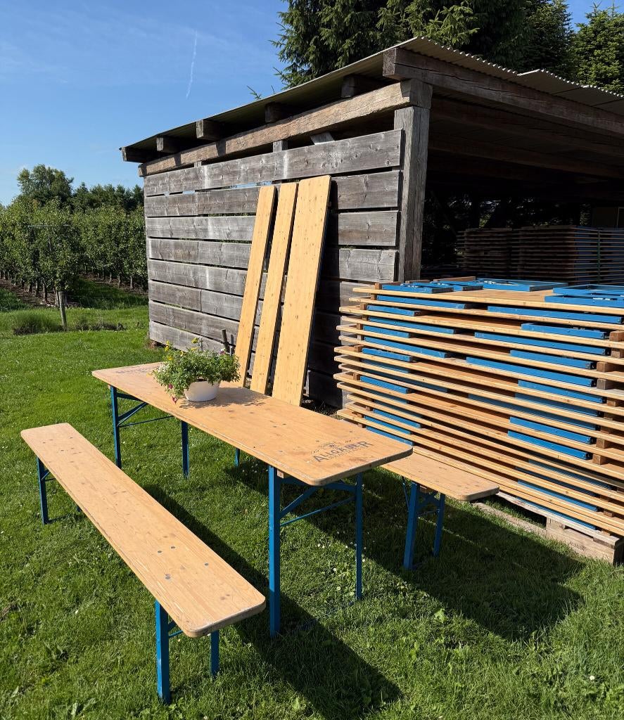 Biertafel set | Bierbank | Tuinbank | Bierset | Biertafels, Tuin en Terras, Tuinbanken, Hout, Ophalen