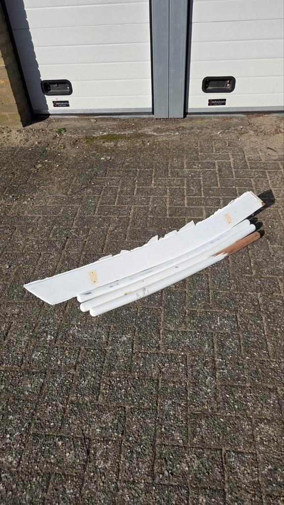 Trapleuning en smetplank, Doe-het-zelf en Verbouw, Overige Doe-het-zelf en Verbouw, Gebruikt, Ophalen