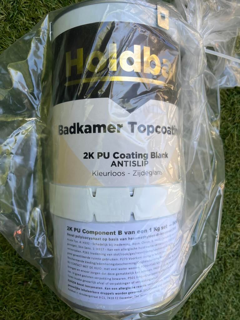 Badkamer Holdbar Topcoating 2K PU Coating Zwart Antislip, Ophalen, Zwart, Nieuw, Lak