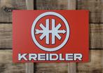 Kreidler Logo rood reclamebord van metaal wandbord decoratie, Reclamebord, Info@deconoord.nl, Deco Noord, Nieuw