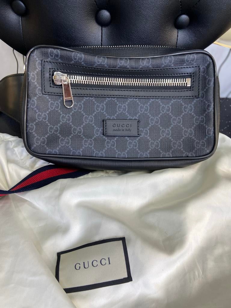 Gucci GG Supreme heuptas zwart, Overige merken, Zwart, Nieuw, Ophalen of Verzenden