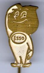 ESSO vlam Mannetje koper speldje ( M_080 ), Verzenden, Zo goed als nieuw, Transport, Speldje of Pin