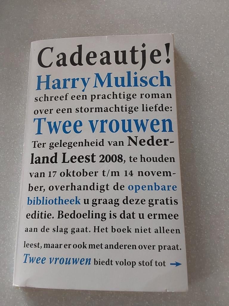 Twee vrouwen - Harry Mulisch (Nederland Leest 2008), Boeken, Ophalen